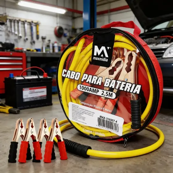 Cabo de Transferência Para Chupeta Carga de Bateria Para Carro Veículos Com 2,5m 1000amp 12V