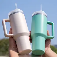 Copos Térmicos com Alça 450ml em Aço Inoxidável 304 - Mantém Bebidas Quentes/Frias