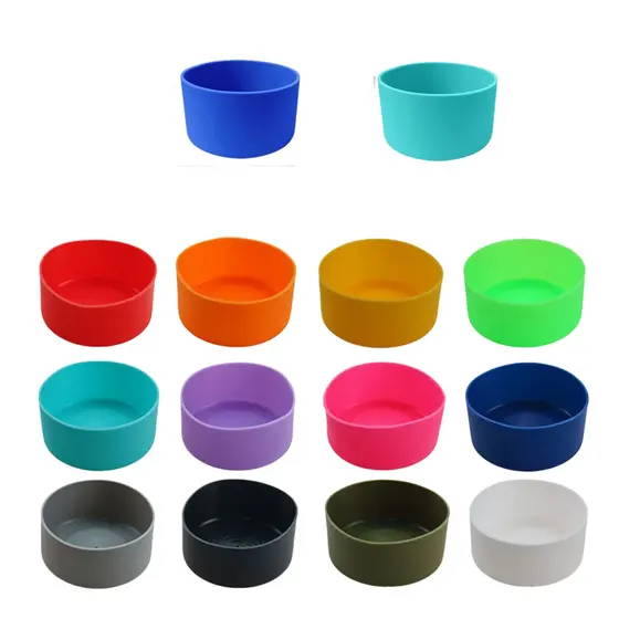 Protetor Silicone Base 8,5cm Compatível com Garrafas de Água Isolantes