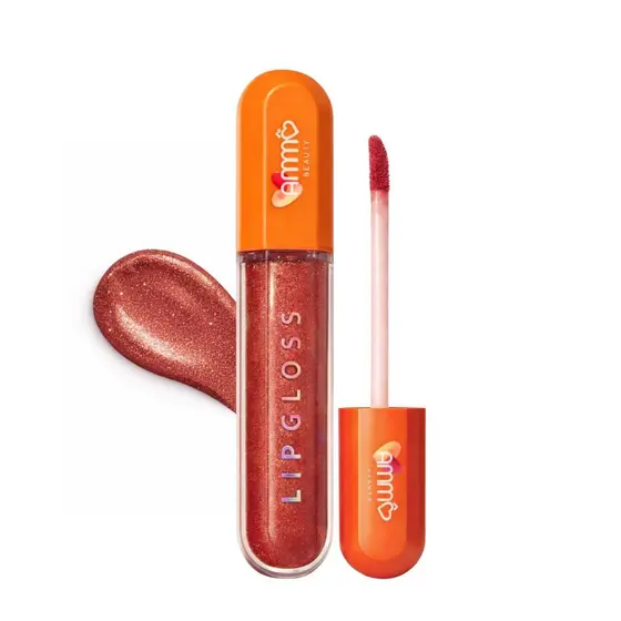 Lip Gloss Ammô Beauty Cor 01 Brilho Labial Hidratante Efeito Glow Não Pegajoso Longa Duração