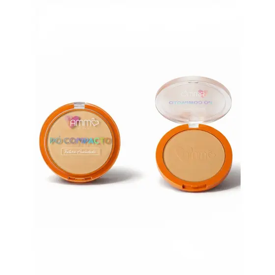 Pó Compacto Ammô Beauty Cor P02 Matte Controle de Oleosidade Rosto Maquiagem Acabamento Natural