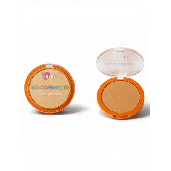 Pó Compacto Ammô Beauty Cor P03 Matte Controle de Oleosidade Rosto Maquiagem Acabamento Natural