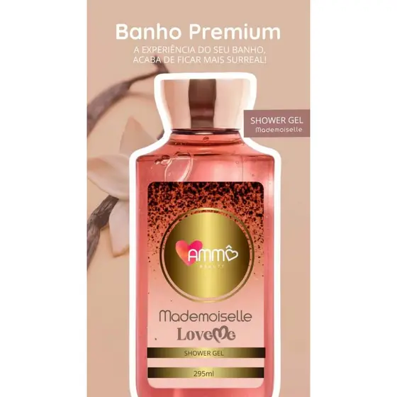 Sabonete em Gel Perfumado Mademoiselle Ammô Beauty Corpo Banho Hidratante Perfume Feminino Espuma