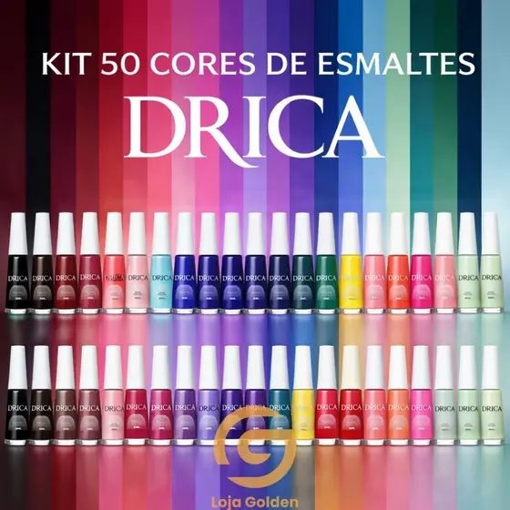 Kit 50 Cores Esmaltes Drica Mais Vendidos! - Envio Imediato!