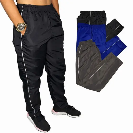 Calça Tactel Masculina Leve Confortável Esportiva Trabalho Academia Corrida Secagem Rápida P ao G2