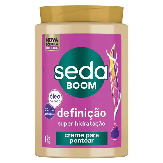 SEDA BOOM DEFINIÇÃO 1KG CREME PARA PENTEAR SUPER HIDRATAÇÃO