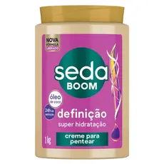 SEDA BOOM DEFINIÇÃO 1KG CREME PARA PENTEAR SUPER HIDRATAÇÃO