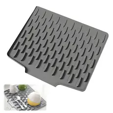 Tapete Escorredor De Louça Silicone Protetor Antiderrapante