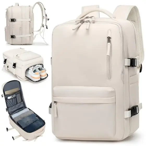 Mochila Viagem Feminina Masculinas Multifuncional Reforçada Impermeável Expansível Mochila Notebook