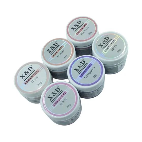 2 OU 4 unidades de Gel 56G X&D p/ unhas de gel fibra