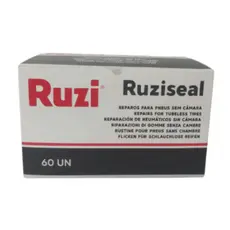 Refil Macarrão RUZI Ruziseal 100mm Caixa C/60 Un Vipal Reparo P/ Pneu Laranja-escuro