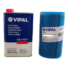 Kit Vulcanite Reparo Quente Borracha 1kg Cola 685 Ml Vipal