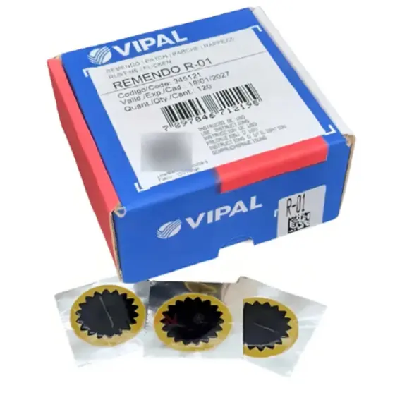 Remendo A Frio R 01 040mm Caixa Com 120 Pecas R-01 Vipal