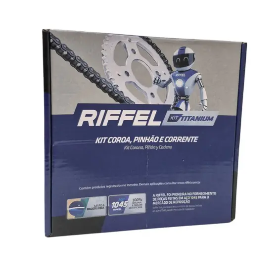 Kit Relação Transmissão Ybr Factor 125 2000 à 2016 Original RIFFEL novo