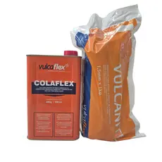 Kit Vulcanite Reparo Quente Borracha 1kg Cola 900 Ml VULCAFLEX