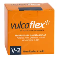 Remendo Redondo A FRIO Vulcaflex R02 Black V-2 50mm 40 Peças Carro/caminhonete