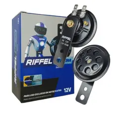 Buzina Universal Riffel Cg Bros 125/150/160 Ybr Biz 100/110 Nx Cb Cbx Xre Xlr Xtz Gsr 50 100 250 300