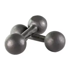Kit de 2 Halteres Bola Pintados Equipamentos Esportivos 1KG