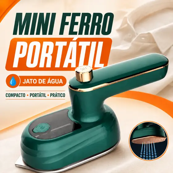 Ferro de Passar Roupa com Alta Temperatura Portátil Bivolt 110v e 220v Econômico em Espaço