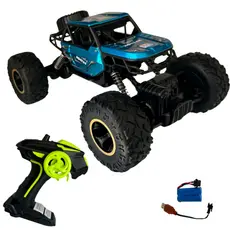 Carrinho Controle Remoto 4x4 Bateria Potente Rock Grande Amortecedores Flexivéis