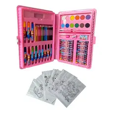 Maleta De Pintura Infantil Estojo Material Escolar 68 Peças