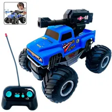Carrinho Controle Remoto Jipe 4x4 Lança Bolinha Radical Luz