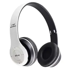 Fone P47 Bluetooth 5.0 Sem Fio | Estéreo Premium com Microfone para Celular, Escola e Gamer