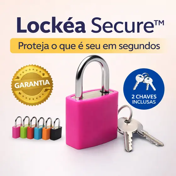 Cadeado Colorido Segurança para Mala Bolsa Armário