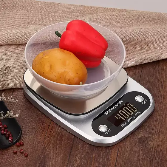 balança de cozinha digital Alta precisão comida balanca digital 1g Até 10000g