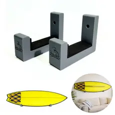 Suporte Prancha De Surf Rack De Parede Horizontal Boraline Resistente Kite Skate wakeboard snowboard decoração