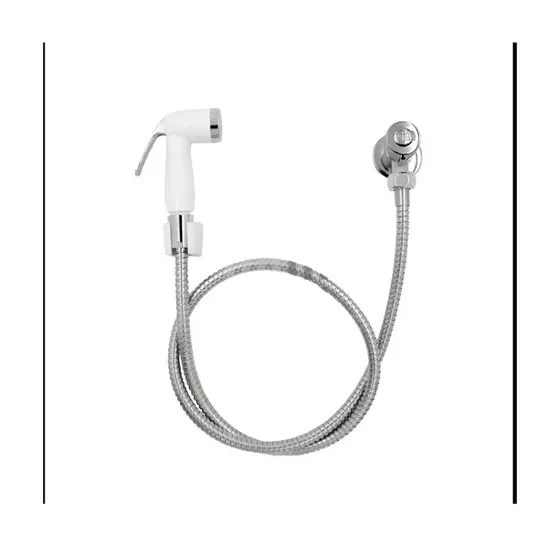 Ducha Higiênica Luxo Abs Cromada Acionamento 1/4 De Voltas
