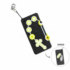Rosário Fidget Chaveiro Terço Católico Antiestresse Relaxamento Fé Presente 7cm