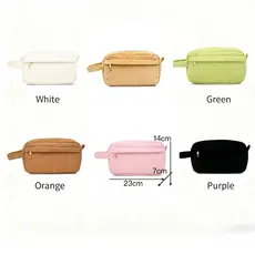 Necessaire Veludo Feminina Organizadora De Maquiagem Cosméticos Skincare Luxuosa Viagem N225