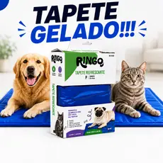 Tapete Gelado Pet Cachorro Gato 40x50 50x65cm Refrescante Impermeável Anti Calor Alta Durabilidade