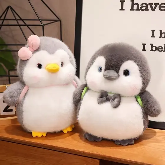 Brinquedo de Pelúcia 61SD, Almofada de Pinguim Fofo, Presente de Aniversário