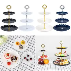 Liberação Suporte De Sobremesa De Frutas De 3 Camadas Rack De Placa De Exibição De Bolo Bandeja Fornecimento De Aniversá
