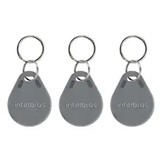 Kit 3 Chaveiros RFID Intelbras TH 1000 MF Tag 13,56MHz Controle Acesso Proximidade