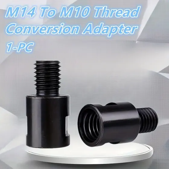 1 Peça Adaptador De Conversão De Rosca M14 Para M10-Metal De Alta Qualidade , Compatível Com Polidor/Broca , Conexão Seg