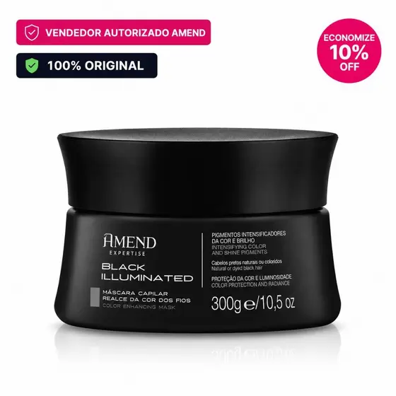 Mascara Amend Cosmetics Expertisse Realce Da Cor Black Illuminated 300G
