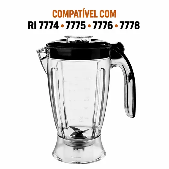 Copo Jarra Liquidificador Walita Revolution Ellite RI7774/RI7775/ RI7776/RI7778