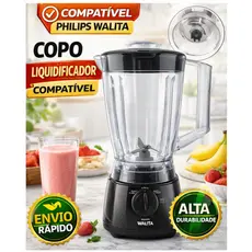 Copo de Liquidificador Walita Philips Multiprocessador RI 7625 RIC7630 RI 7661