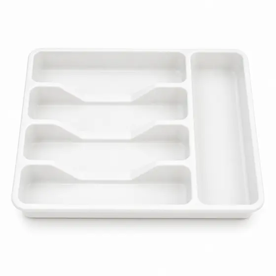 Porta Talheres Gaveta Organizador Cozinha Prático 5 Divisórias