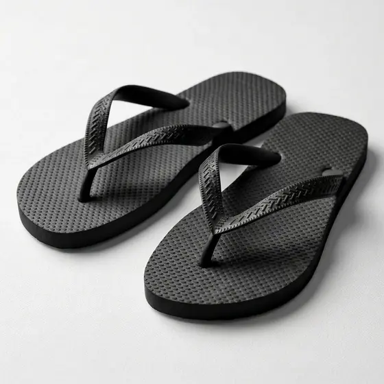 Chinelo Masculino Macio Confortavel Branco e Preto