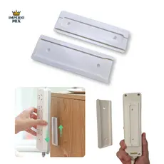 Suporte Adesivo p/ Extensão e Filtro de Linha 12×4cm (PLA) | Fita Já Aplicada | Com Furação