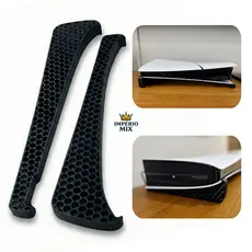 Suporte Horizontal PS5 Slim Digital – Formato Bolha em PLA Premium, Estável e Seguro