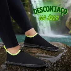 Sapatilha Náutica Unissex Antiderrapante Confortável Ideal para Praia Cachoeira Canoagem Pesca