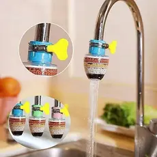 Filtro Purificador De Agua Para Torneira Bico Carvão Ativado 3 Em 1