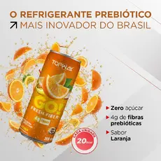 Bebida Gaseificada Prebiótica Go Fresh Sabor Laranja 269ml