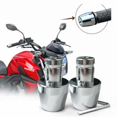Par Peso Pesinho Pcx 150 Para Guidao Oco Cromado Com Bucha