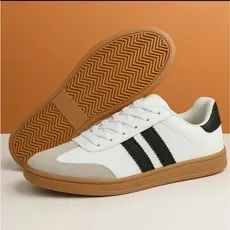 TENIS FEMININO BRANCO E PRETO TENDÊNCIA MODA ACADEMIA DIA DIA SAMBA CONFORTAVEL